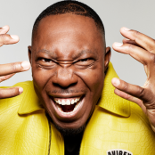 close up of Dizzee Rascal's face